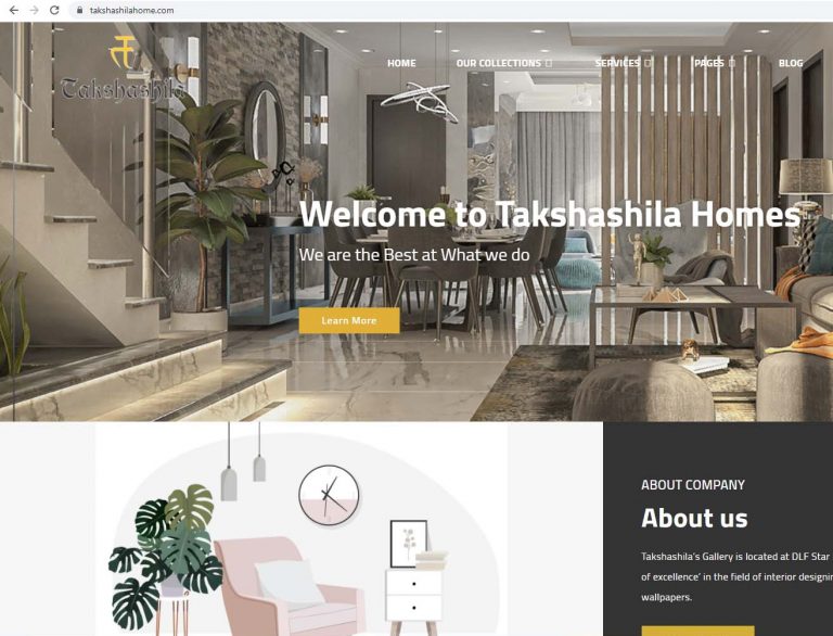 takshashila-homes-pvt-ltds-webiste